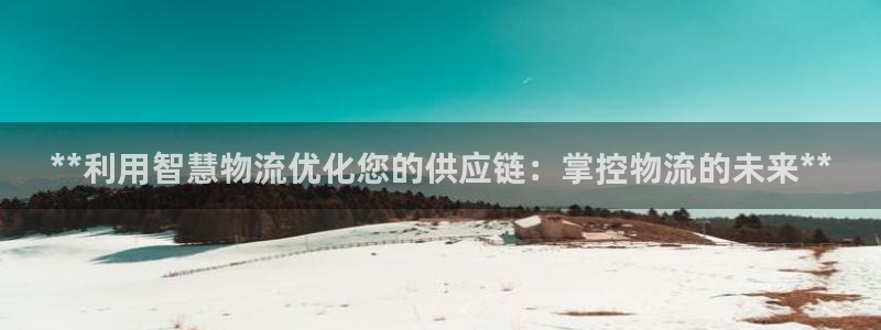28圈.ccm官网：**利用智慧物流