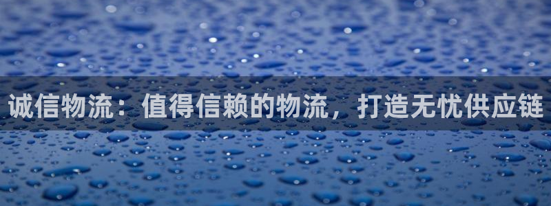 28圈注册网站链接怎么弄：诚信物流：