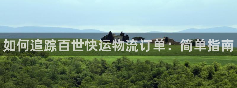 28圈退款：如何追踪百世快运物流订单