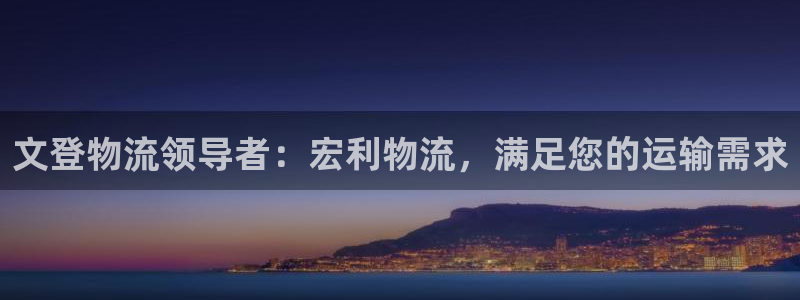28圈加拿大6.0：文登物流领导者：宏利物流，满足您的运输需